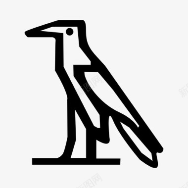 埃及图片象形文字古代动物图标图标