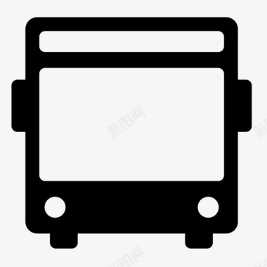 公共交通标识公共汽车汽车公共交通图标图标