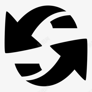 向左旋转刷新循环重新加载图标图标