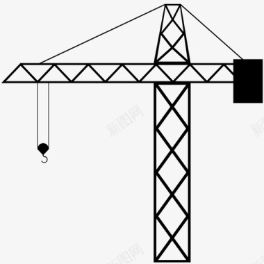 电梯信息管理起重机建筑城市图标图标