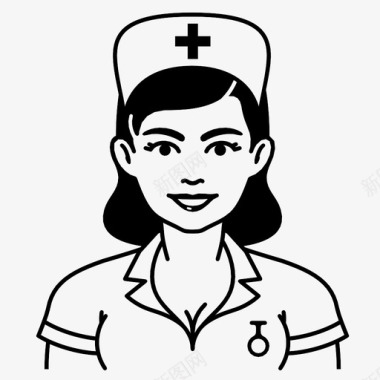 女性护士护士医生女性图标图标