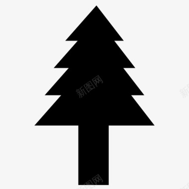 矢量树树圣诞树森林图标图标