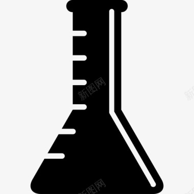 测量锥形瓶化学实验玻璃玻璃器皿图标图标