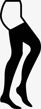 运动装美女连裤袜紧身裤裤腿图标图标