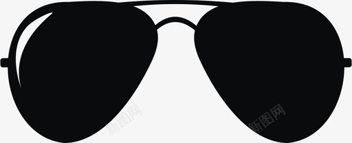 眼睛标志太阳镜飞行员眼睛图标图标