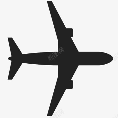 飞机机场航班飞行员运输图标图标