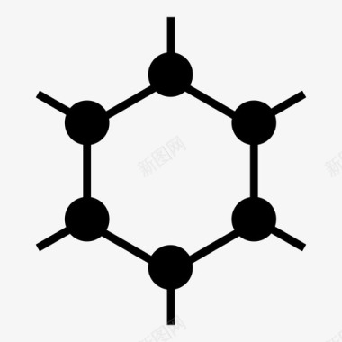 科学石墨烯分子物质图标图标