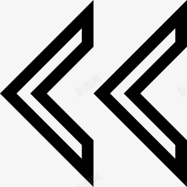 向左旋转箭头方向向左图标图标