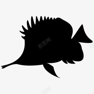海洋生物长鼻蝶海洋海洋动物图标图标