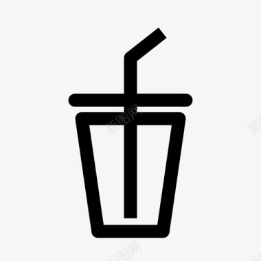 饮料咖啡杯冰咖啡图标图标