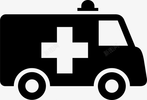 救护车救护车医疗标志图标图标