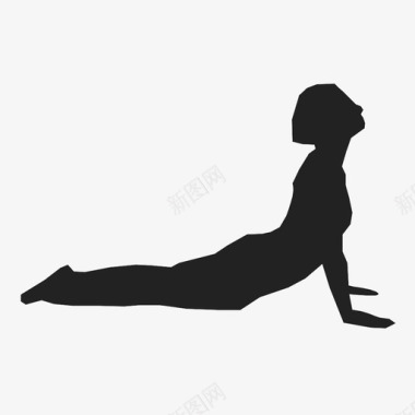 伸展运动瑜伽运动健身图标图标