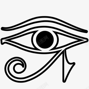 荷鲁斯之眼古代埃及图标图标