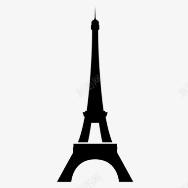 埃菲尔铁塔法国地标巴黎旅游图标图标