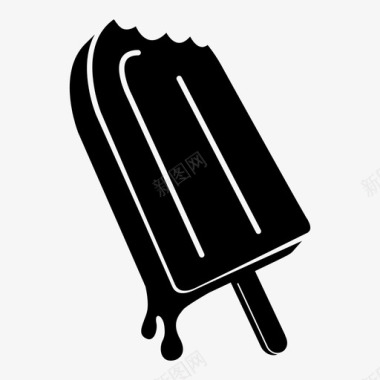 冰淇淋冰棒甜点冷冻图标图标