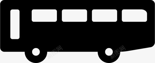 公共交通标识公共汽车公共交通乘车图标图标