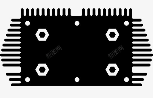 冷却散热器冷散热器冷却器图标图标