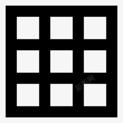 九格网格正方形软件开发图标高清图片