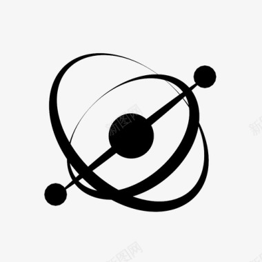太空陀螺仪原子太空图标图标