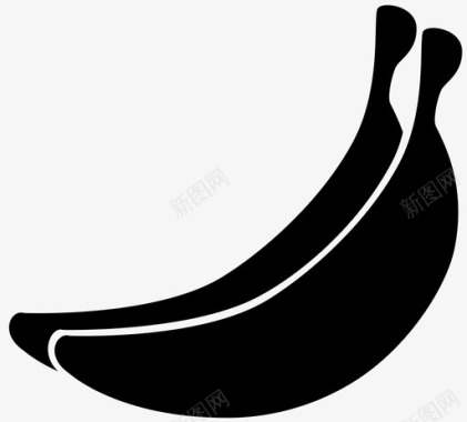 农产品香蕉农产品午餐图标图标