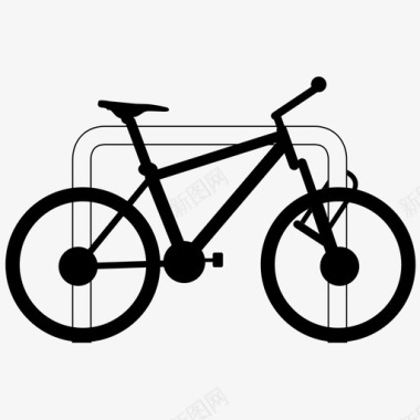 书香校园自行车锁u形锁安全图标图标