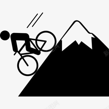 自行车手绘下坡自行车自行车自行车手图标图标