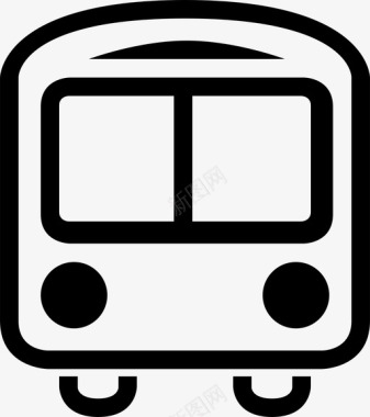 公共交通标识公共汽车汽车公共交通图标图标