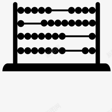 算盘矢量图算盘加法计算器图标图标