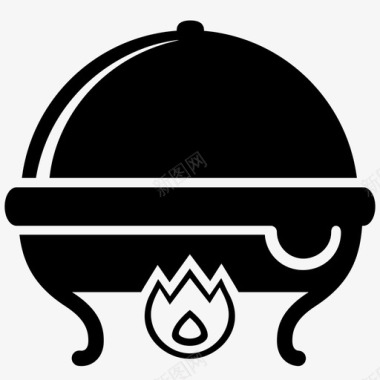 自助餐宴会烤肉图标图标