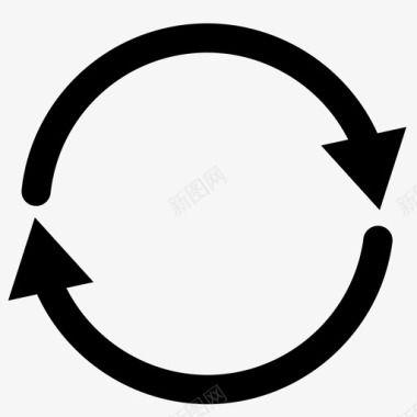 循环循环箭头从后到前图标图标