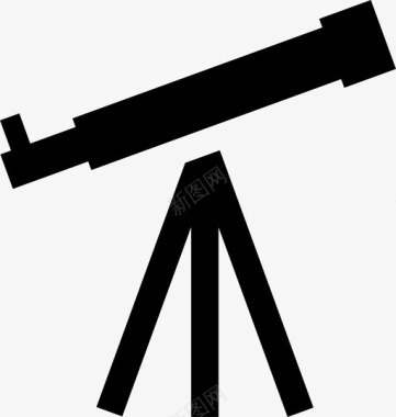 望远镜望远镜天文学透镜图标图标