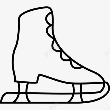 舞蹈溜冰刀锋花样滑冰图标图标