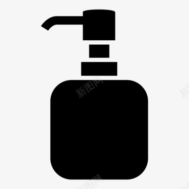 肥皂分配器洗发水产品图标图标