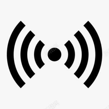 WIFI网络信号天线连接图标图标