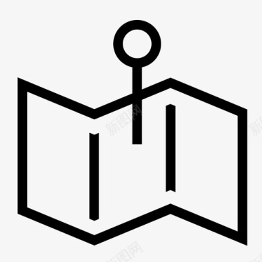 地图导航素材地图gps位置图标图标