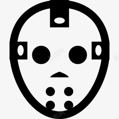 冰球杆jasonvoorhees电影面具图标图标