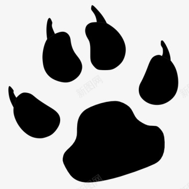 狗爪爪印动物猫图标图标