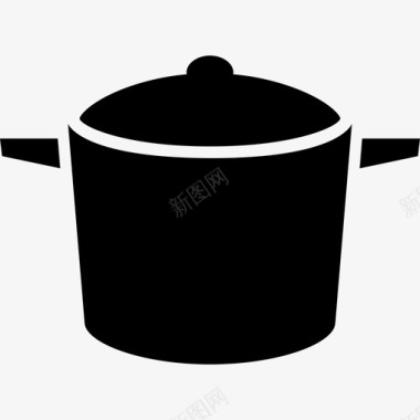 平底锅插画汤锅烹饪荷兰烤箱水壶厨房图标图标