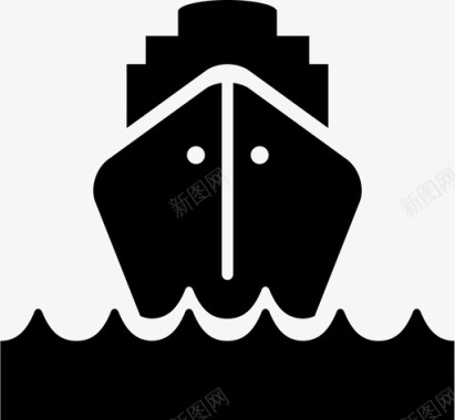 人道主义船运输海洋物流人道主义图标图标