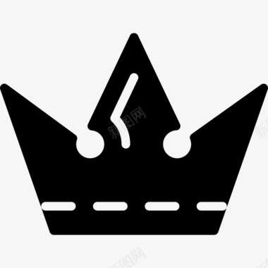 皇室黑色皇冠仿古造型造型皇冠图标图标