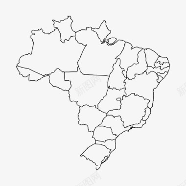 巴西标志巴西制图学国家图标图标