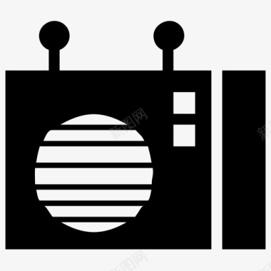 电台收音机调幅调频电子图标图标