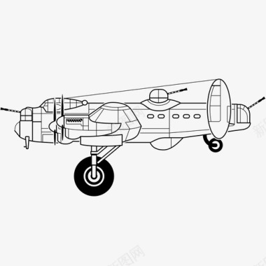 螺旋飞机战斗机飞行图标图标