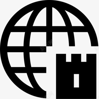 外交城堡外交官地球国际图标图标