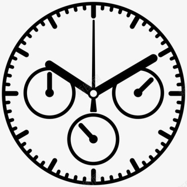 杠铃手表手表日历计时器图标图标