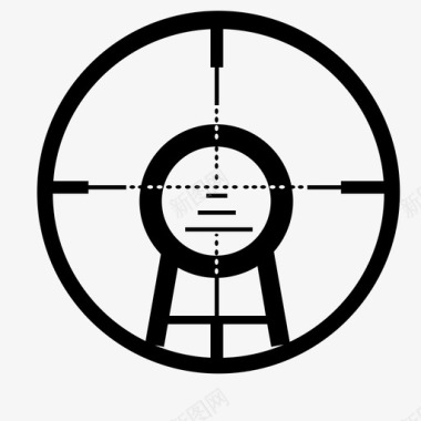 目标步枪步枪瞄准镜图标图标
