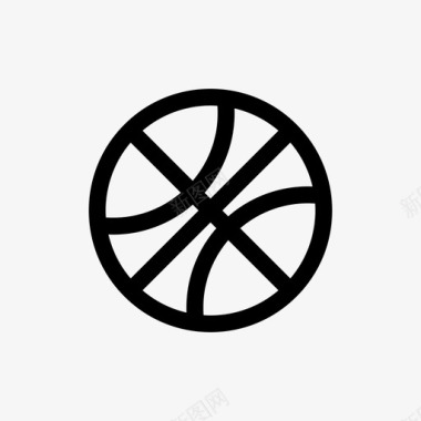 篮球团体运动体育图标图标