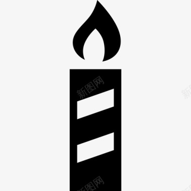 装饰蜡烛蜡烛节日装饰假日图标图标