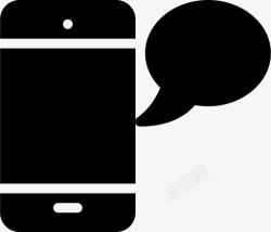 手机短信界面手机短信形状短信服务图标高清图片