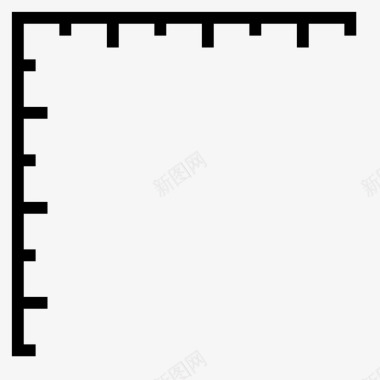 餐盘方形导轨角尺图标图标